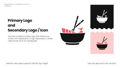Free Blank Restaurant Brand Guidelines Template to Edit Online
