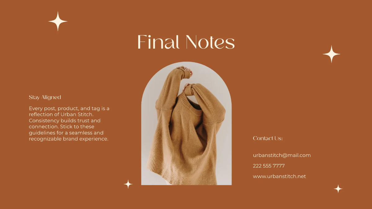 Free Clothing Brand Guidelines Template to Edit Online