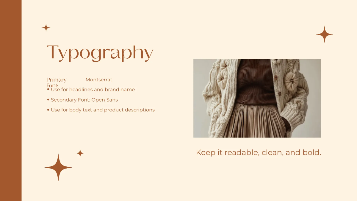 Free Clothing Brand Guidelines Template to Edit Online