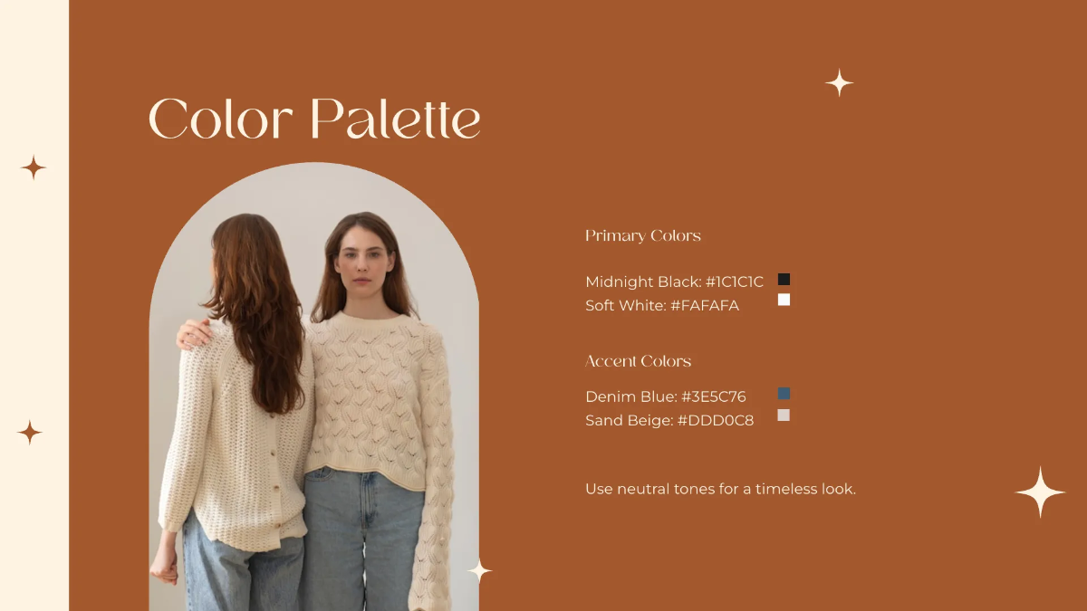 Free Clothing Brand Guidelines Template to Edit Online