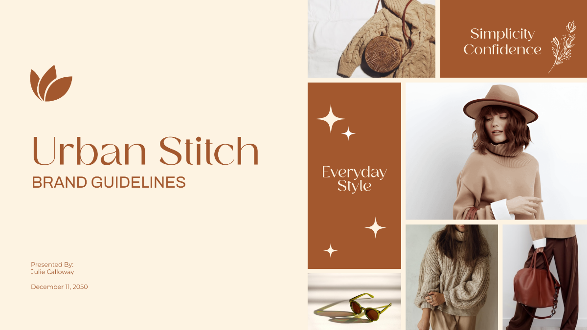 Clothing Brand Guidelines Template