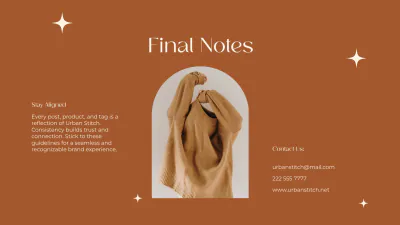 Free Clothing Brand Guidelines Template to Edit Online