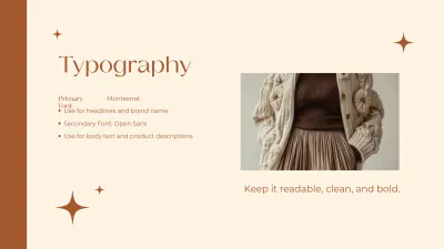 Free Clothing Brand Guidelines Template to Edit Online