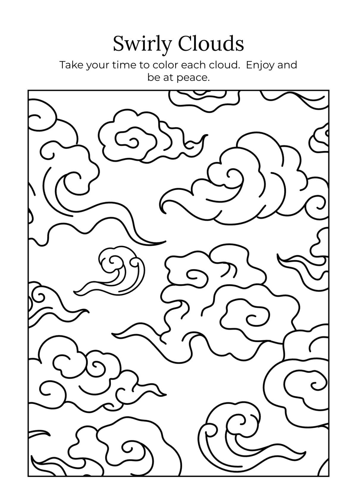 Free Mindfulness Professional Coloring Book Template to Edit Online