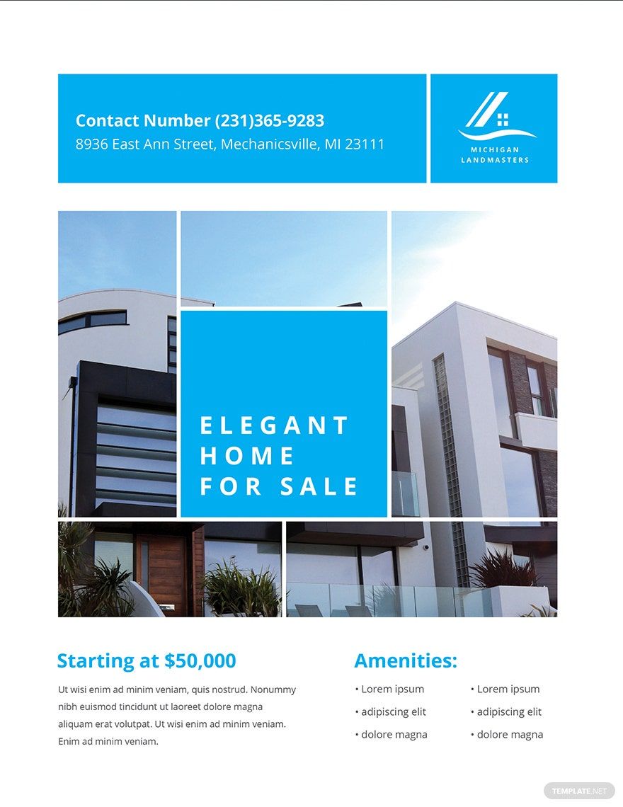 Simple Real Estate Flyer Template