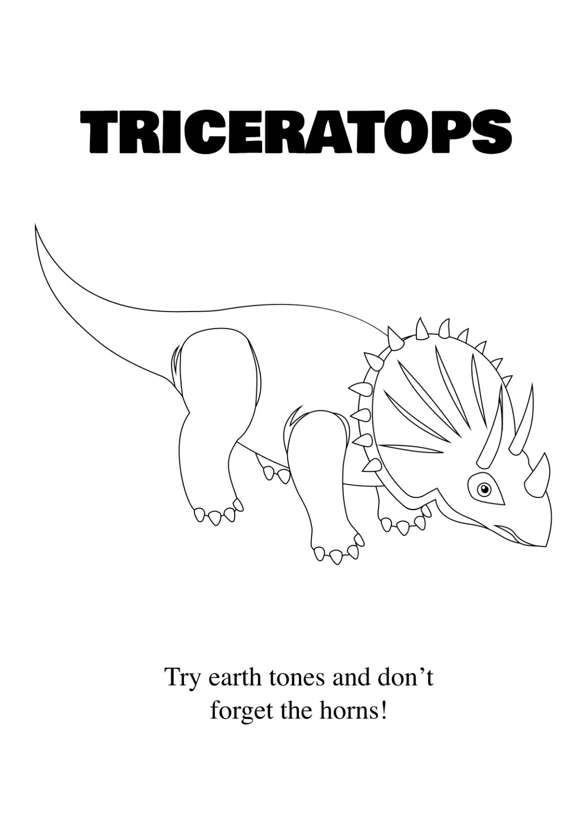 Free Dinosaur Coloring Book Template to Edit Online