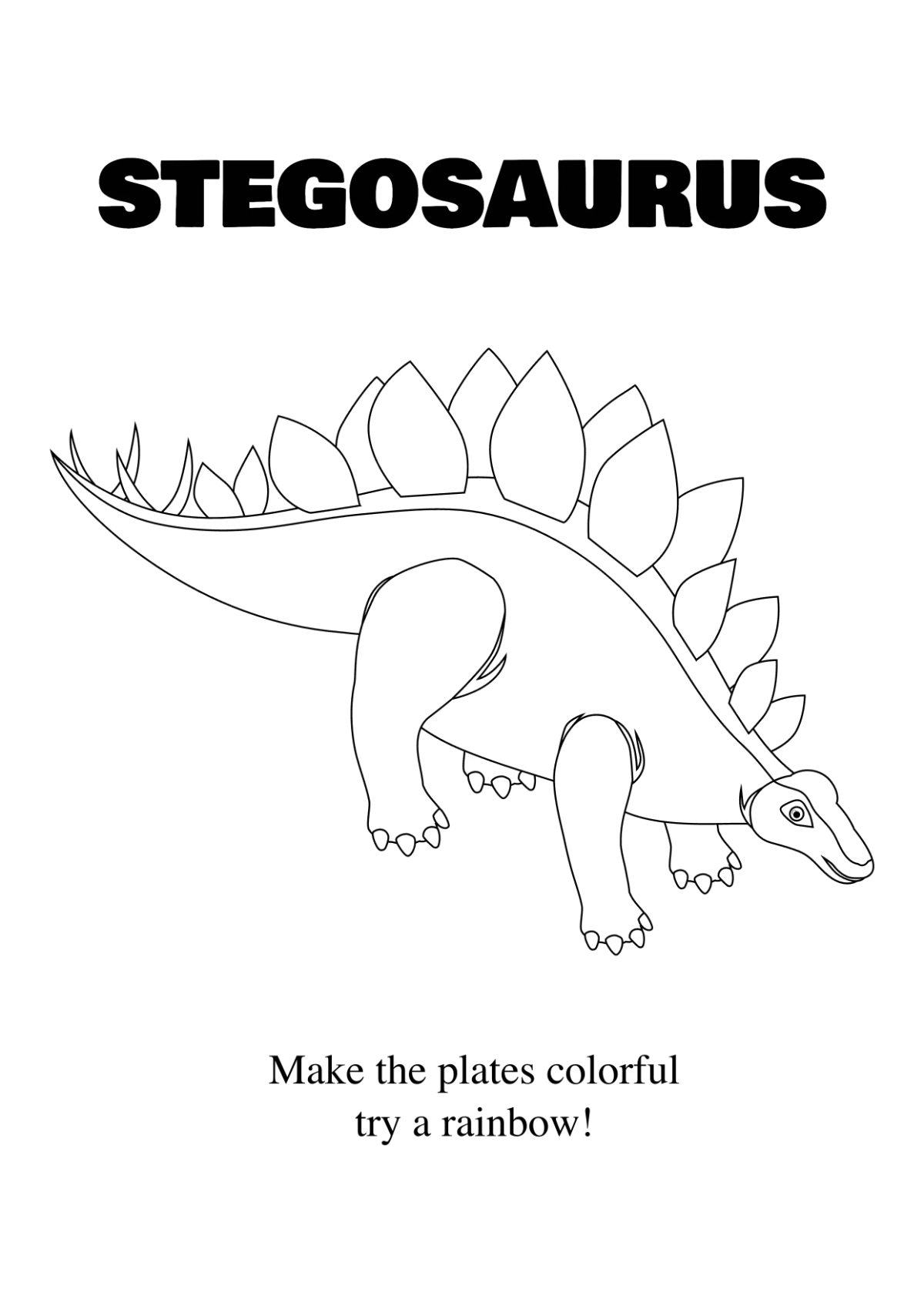 Free Dinosaur Coloring Book Template to Edit Online