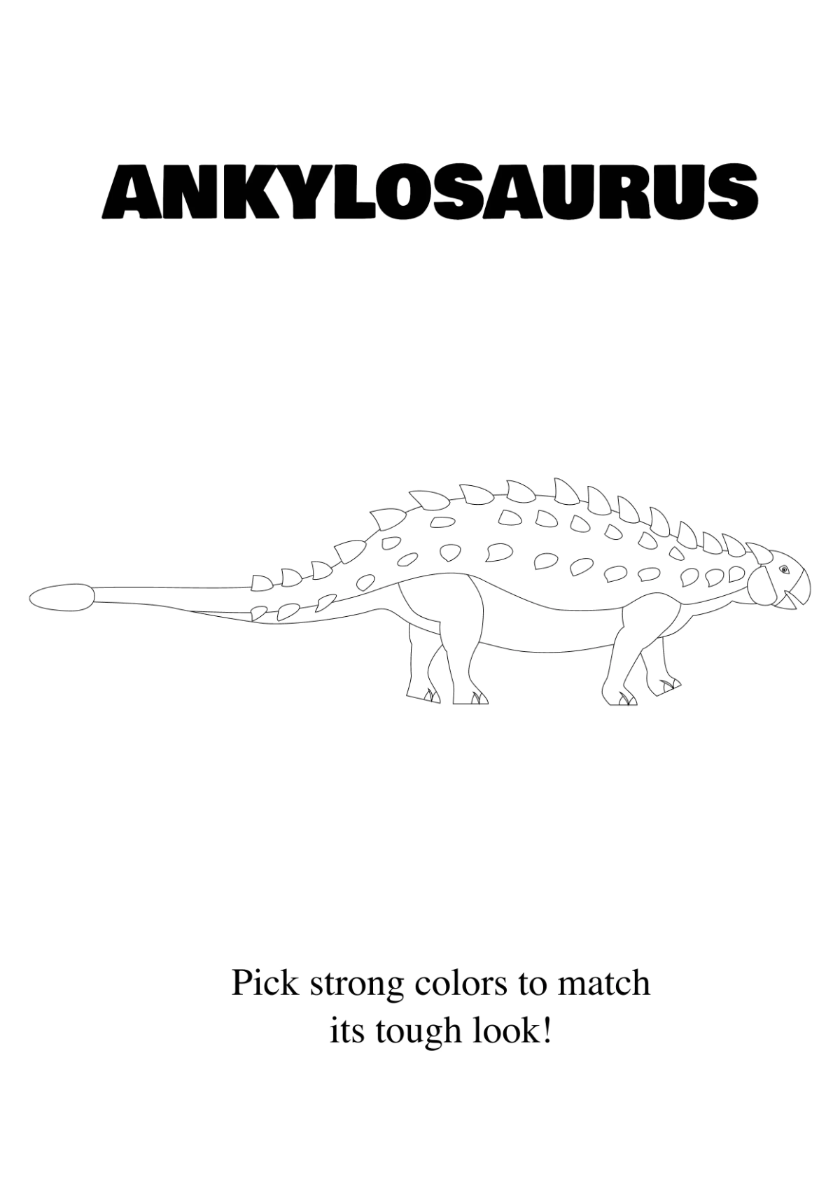 Free Dinosaur Coloring Book Template to Edit Online