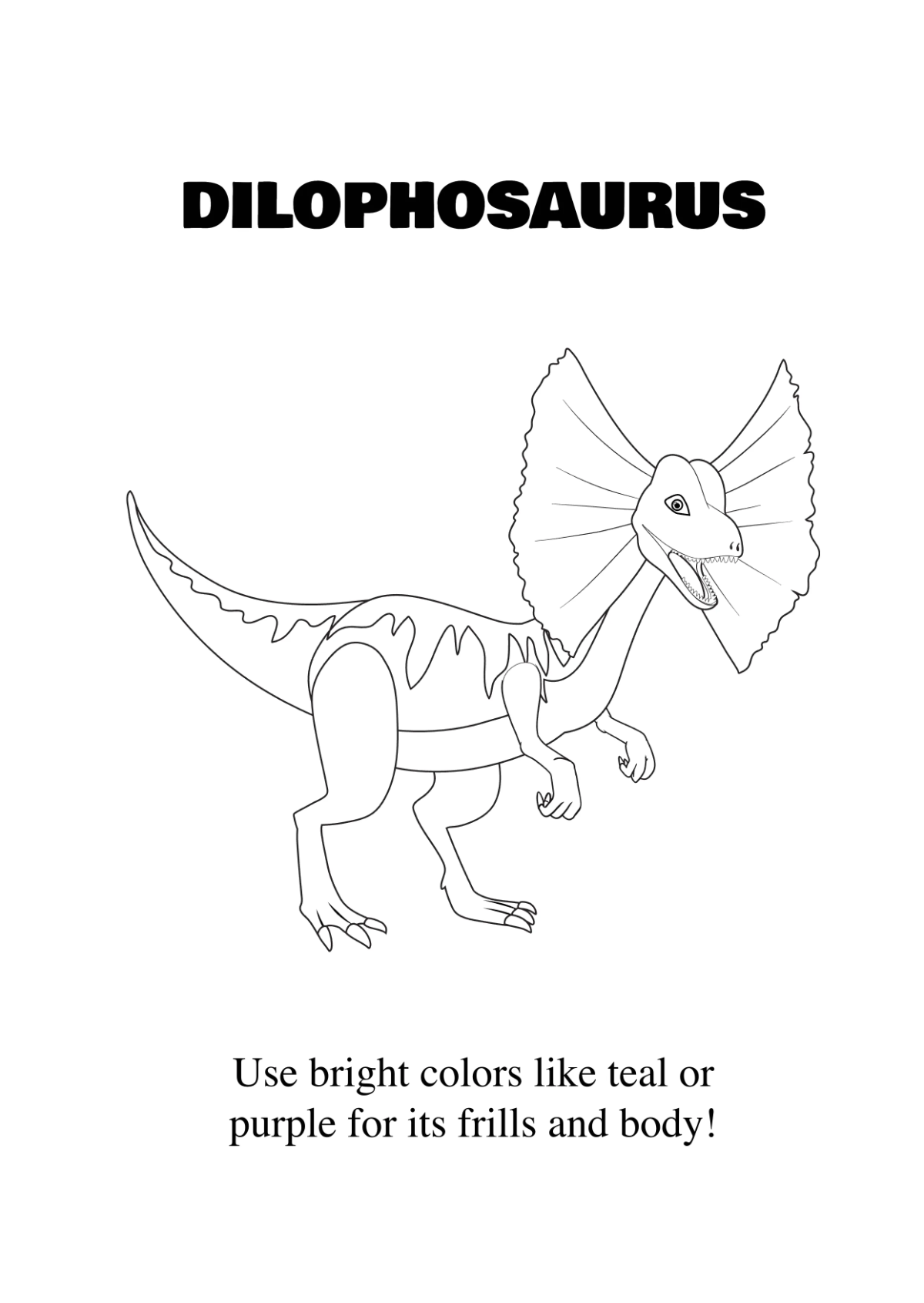 Free Dinosaur Coloring Book Template to Edit Online