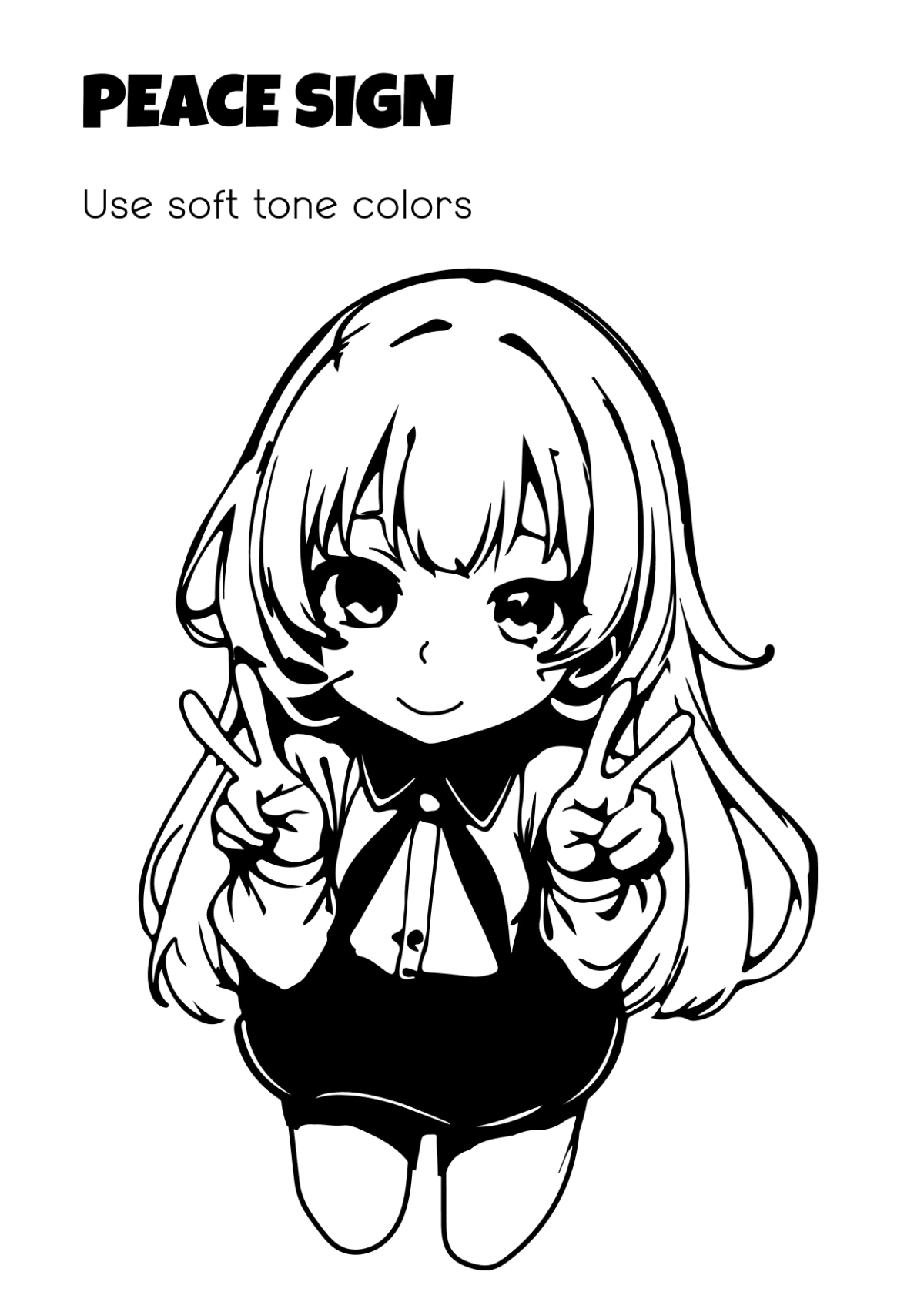Free Anime Coloring Book Template to Edit Online
