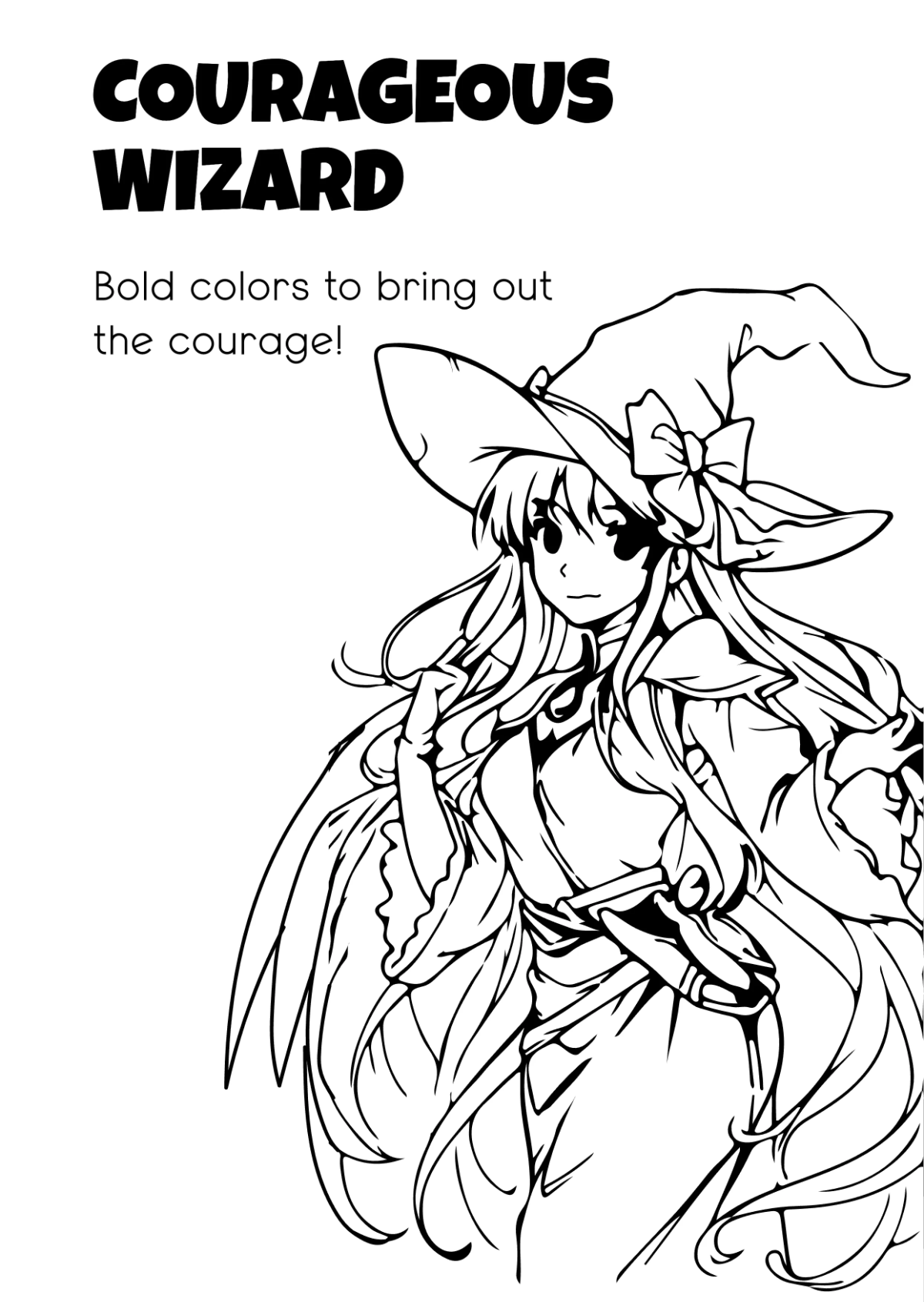 Free Anime Coloring Book Template to Edit Online