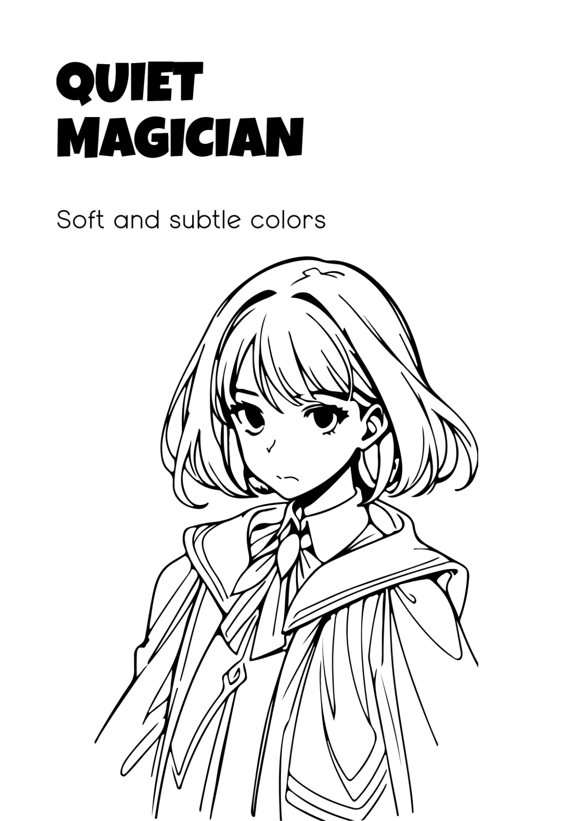 Free Anime Coloring Book Template to Edit Online