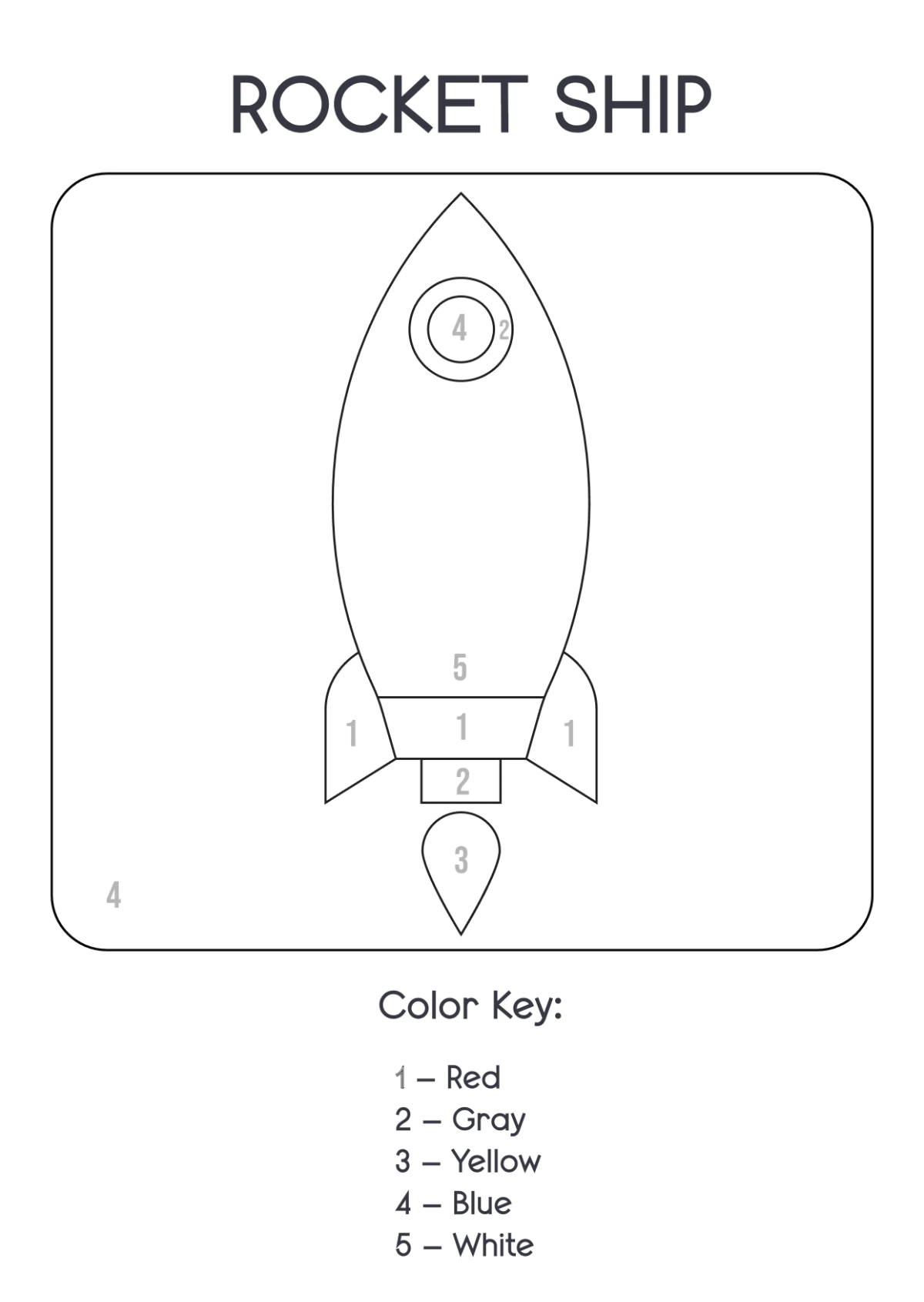 Free Editable Color-by-Number Coloring Book Template to Edit Online
