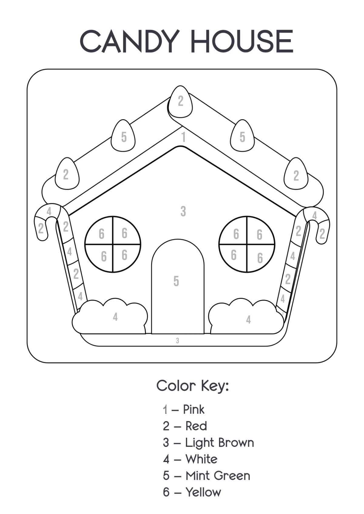 Free Editable Color-by-Number Coloring Book Template to Edit Online