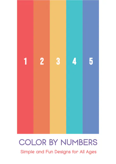Free Editable Color-by-Number Coloring Book Template to Edit Online
