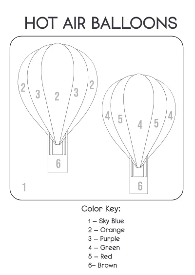 Free Editable Color-by-Number Coloring Book Template to Edit Online
