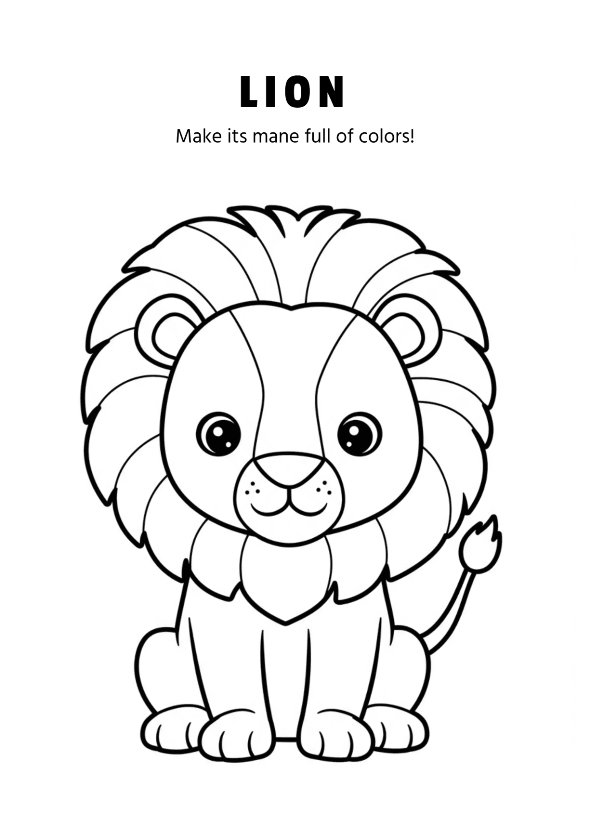 Free Animal Coloring Books for Preschool Template to Edit Online