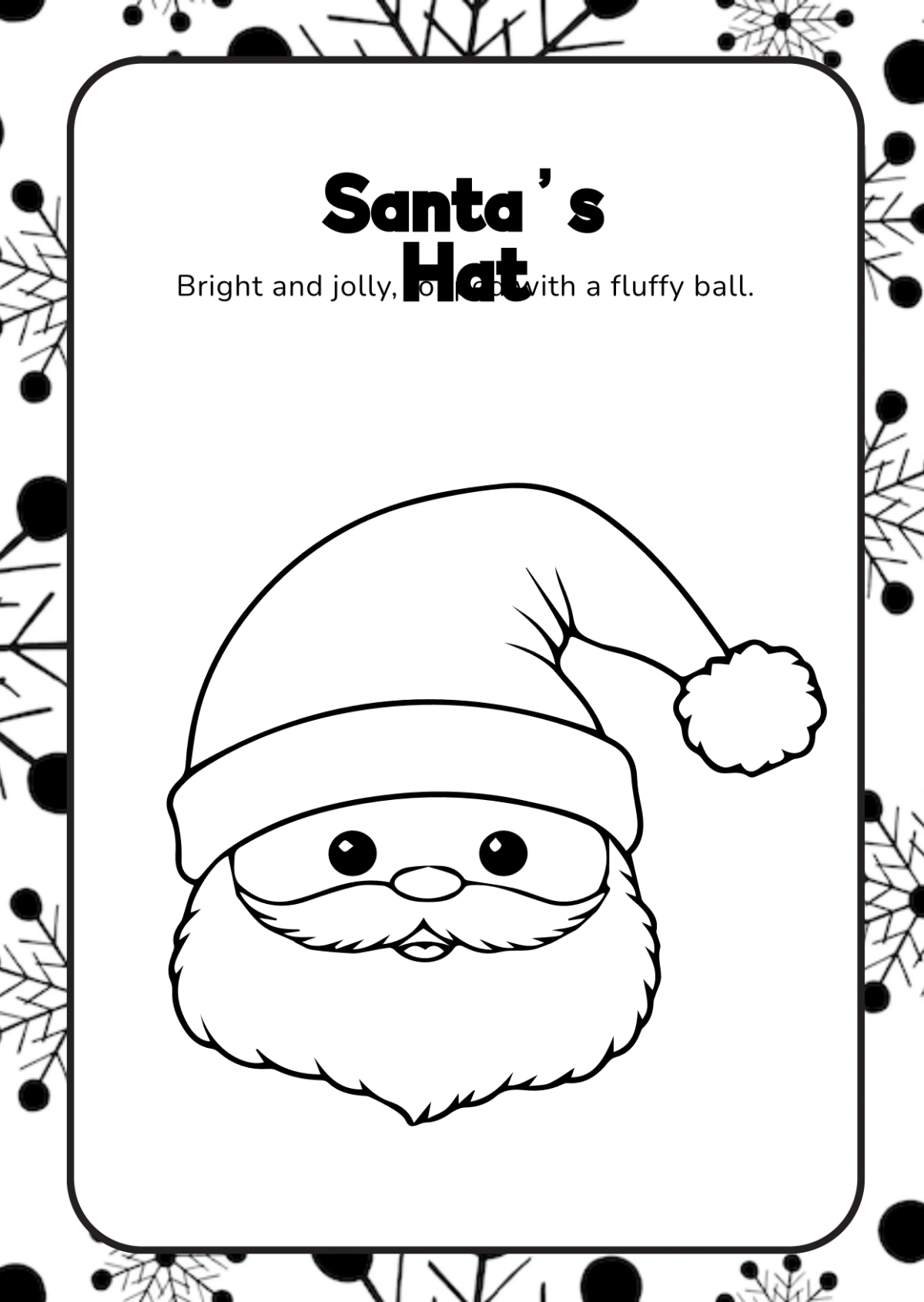 Free Christmas Coloring Book Template to Edit Online