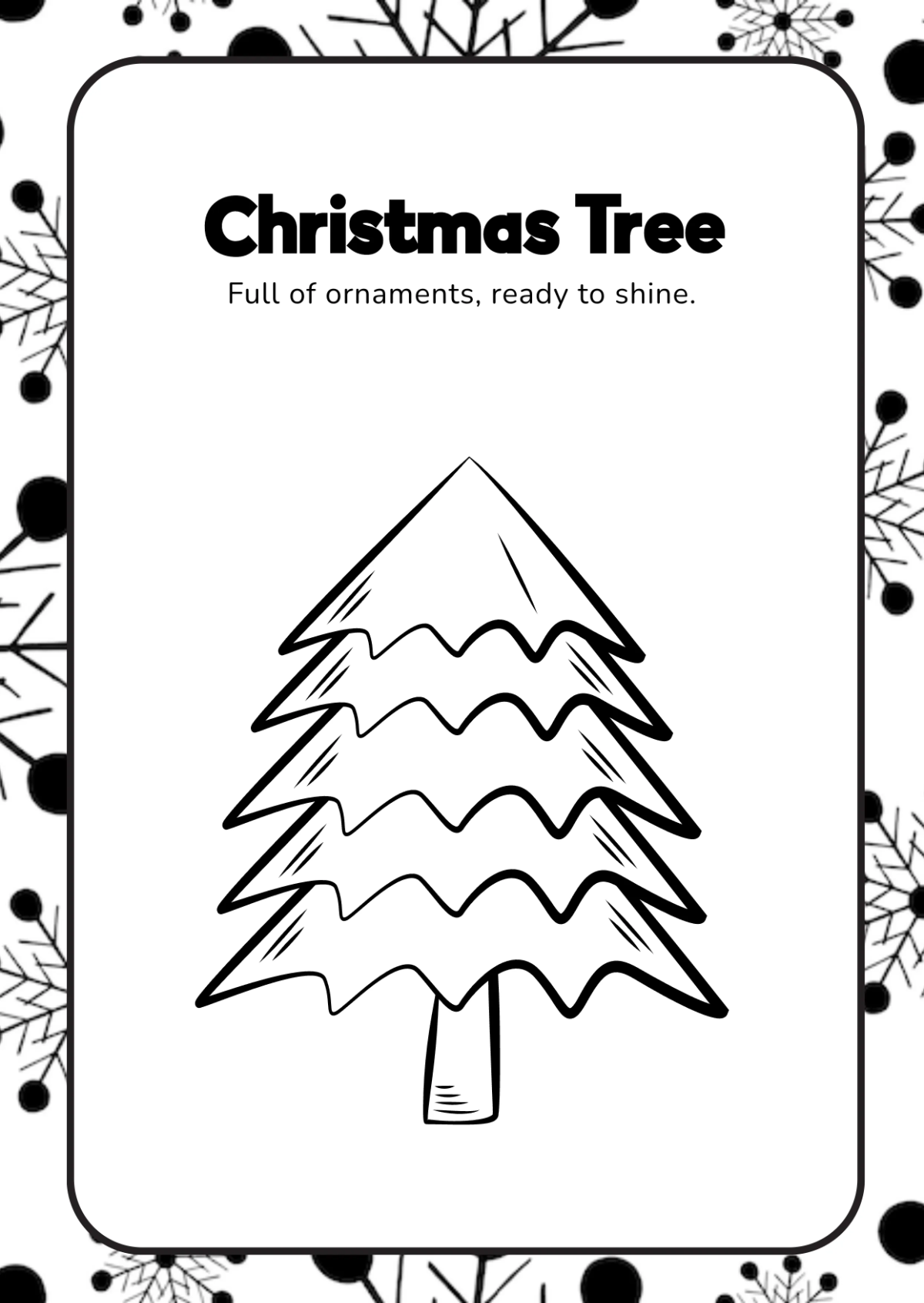 Free Christmas Coloring Book Template to Edit Online