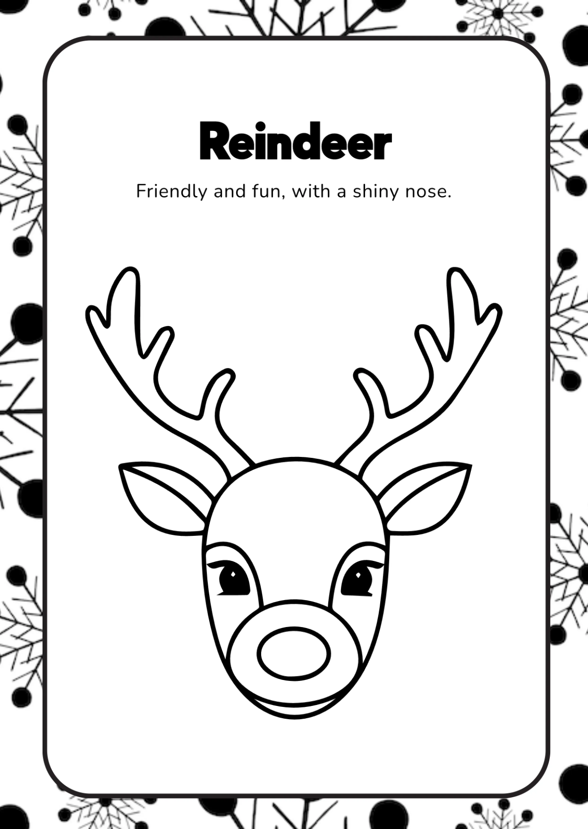 Free Christmas Coloring Book Template to Edit Online