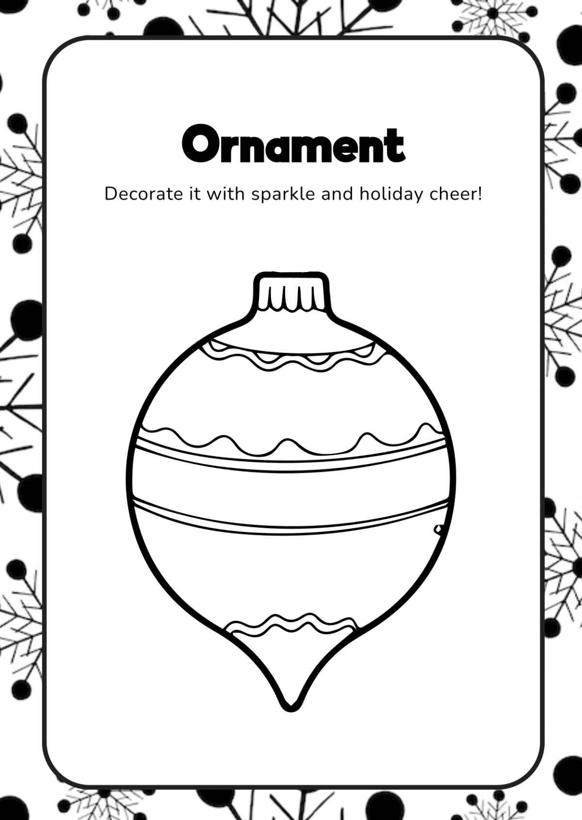 Free Christmas Coloring Book Template to Edit Online