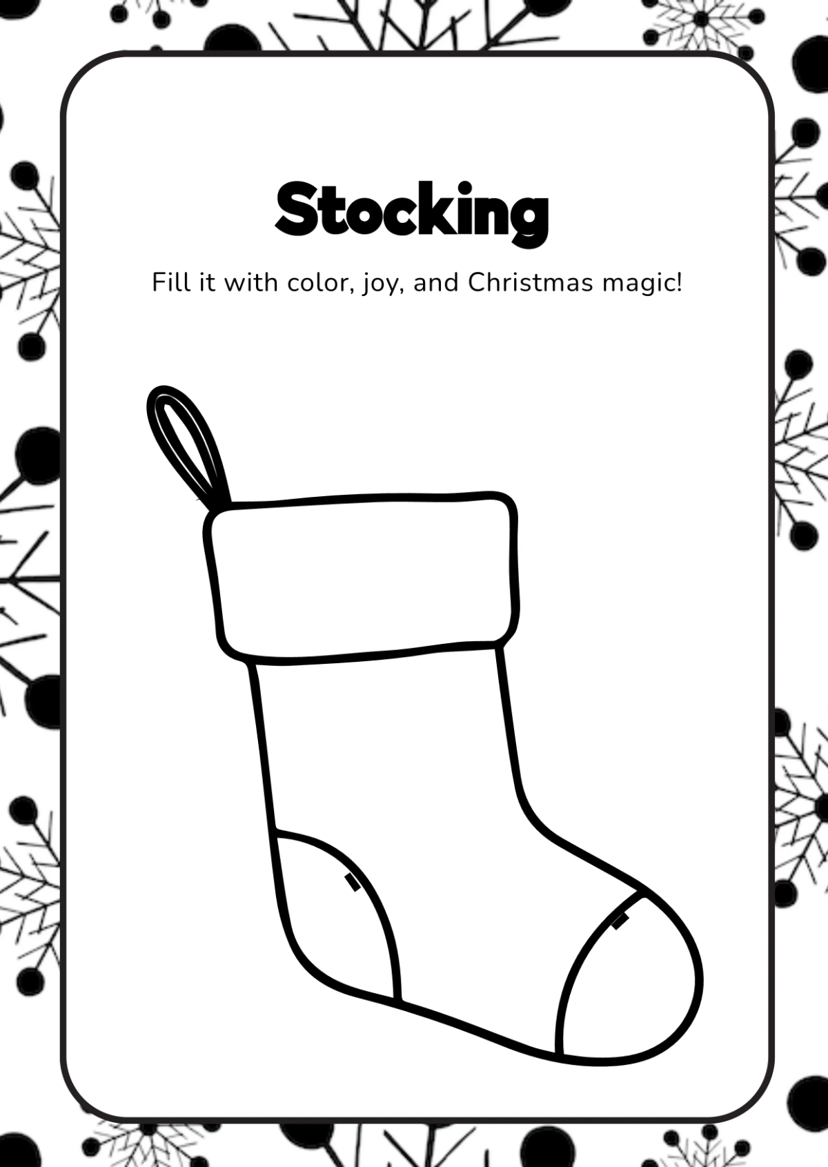 Free Christmas Coloring Book Template to Edit Online