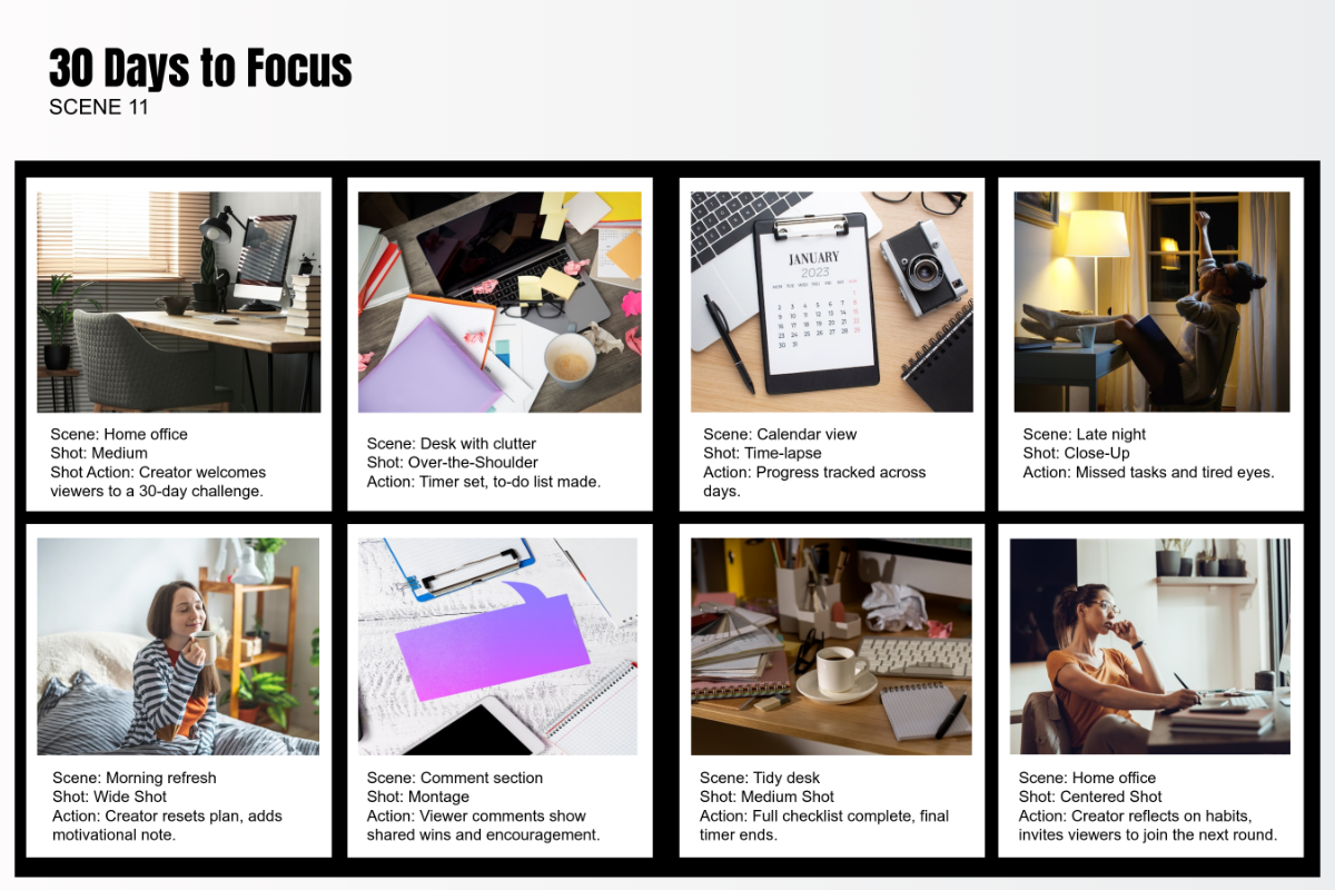 Free Professional Video Content Storyboard Template to Edit Online