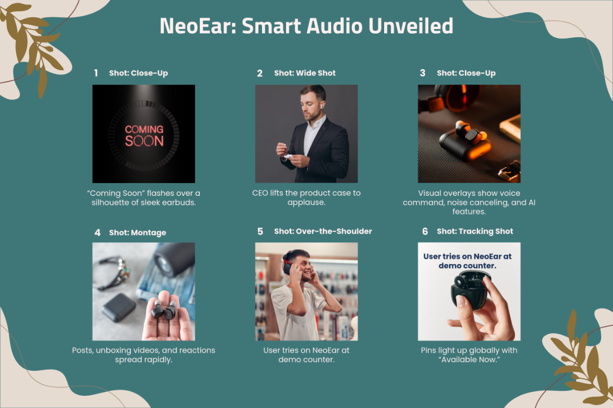 Aesthetic Product Launch Storyboard Template to Download