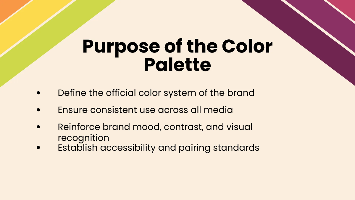 Free Brand Guidelines Color Palette Template to Edit Online
