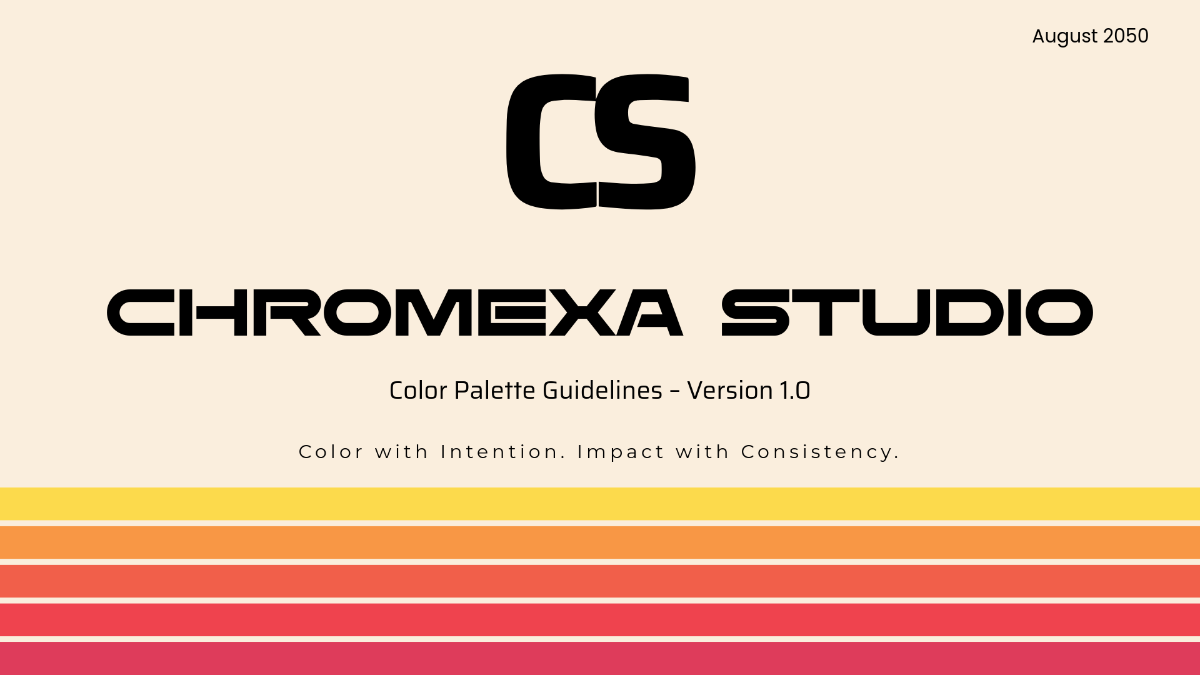 Brand Guidelines Color Palette Template