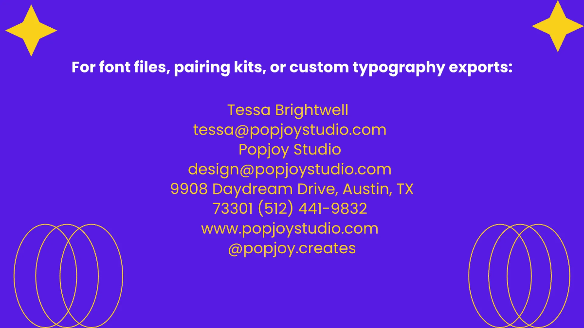 Free Colorful Brand Guidelines Font Style Template to Edit Online