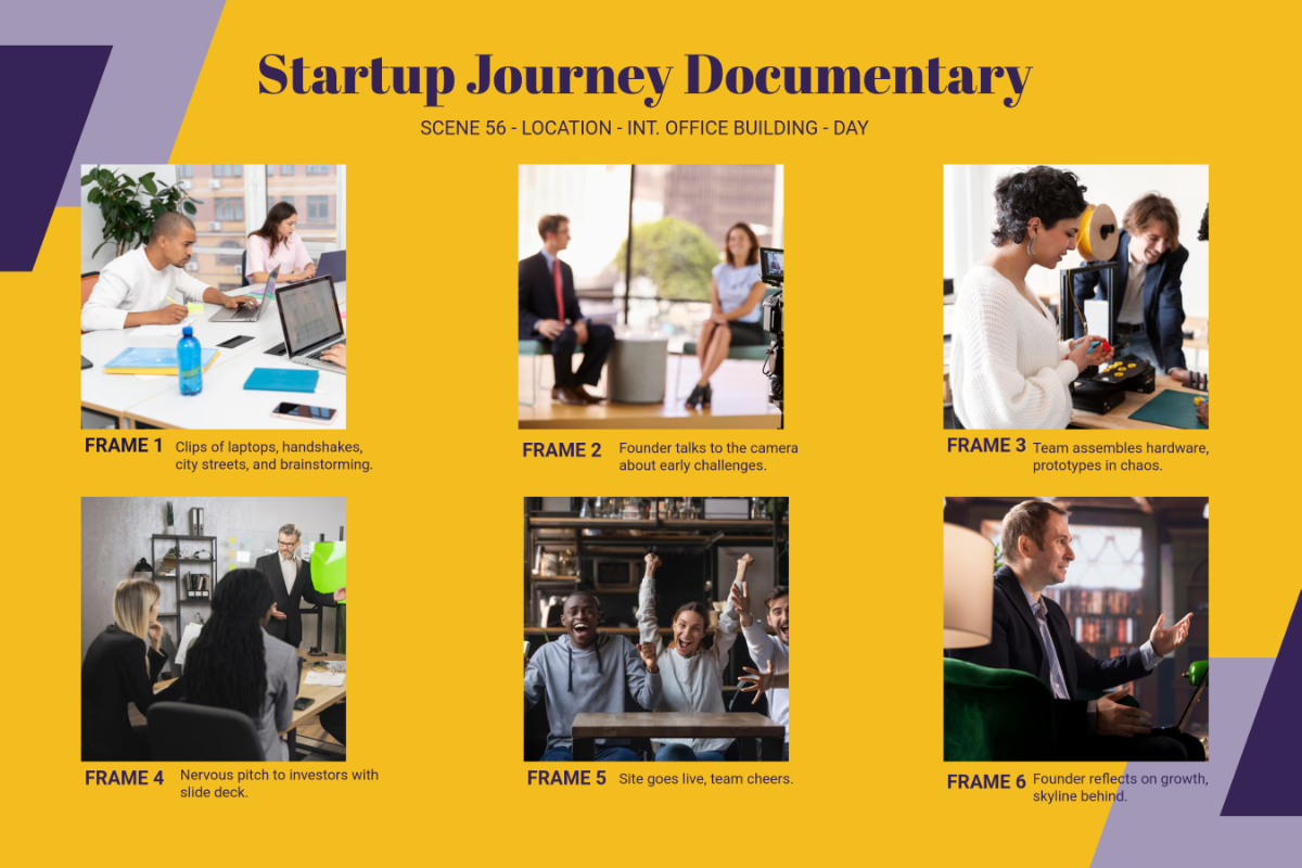 Free Video Production Storyboard Template to Edit Online