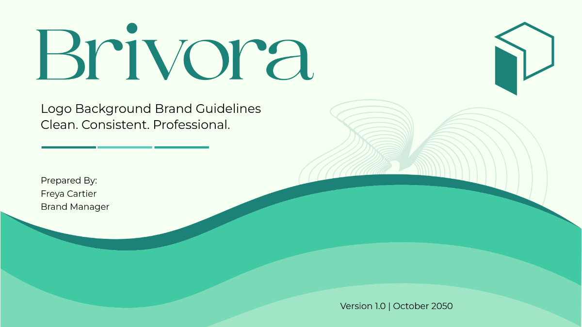Free Logo Background  Brand Guidelines Template to Edit Online