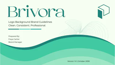 Free Logo Background  Brand Guidelines Template to Edit Online