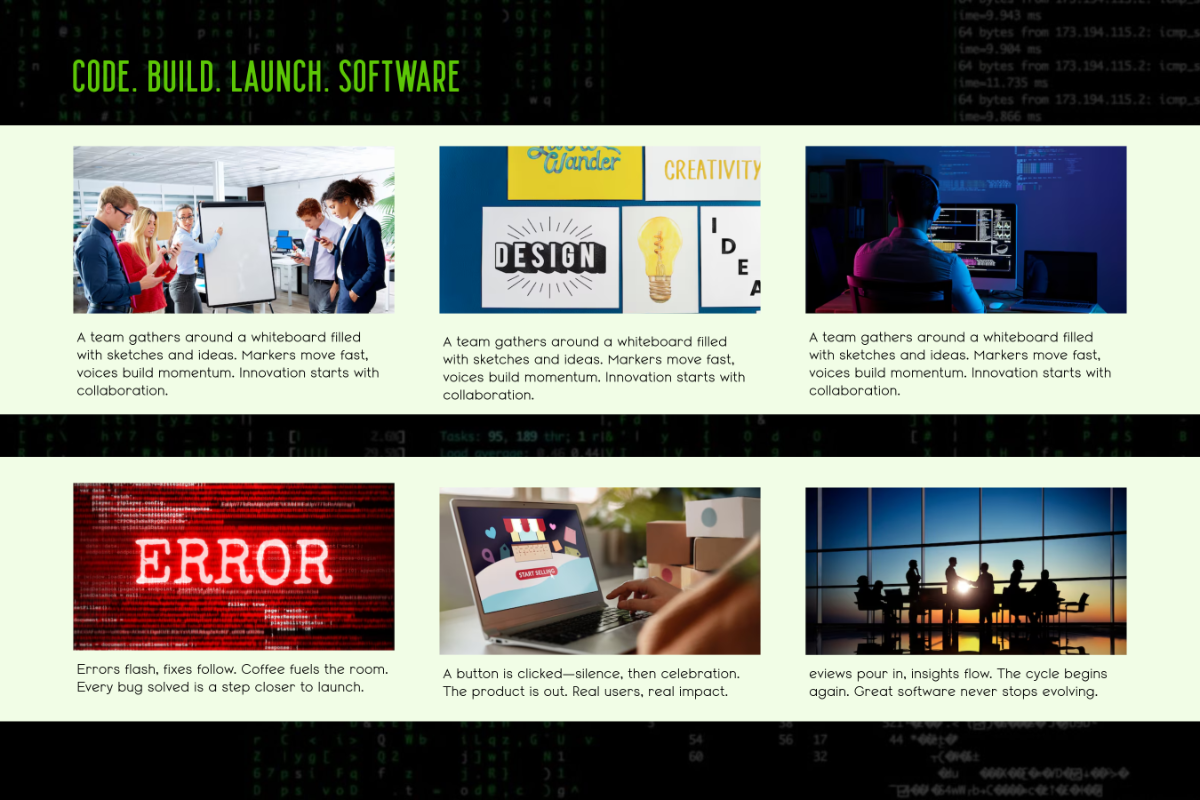 Free Software Development Storyboard Template to Edit Online