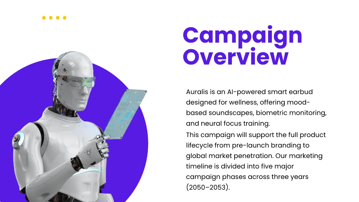 Free Marketing Timeline Presentation Template to Edit Online