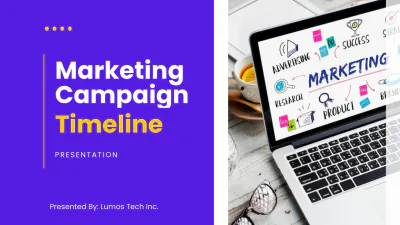 Free Marketing Timeline Presentation to Edit Online