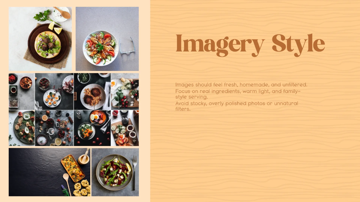 Free Simple Food Brand Guidelines Template to Edit Online