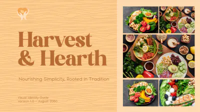 Free Simple Food Brand Guidelines Template to Edit Online