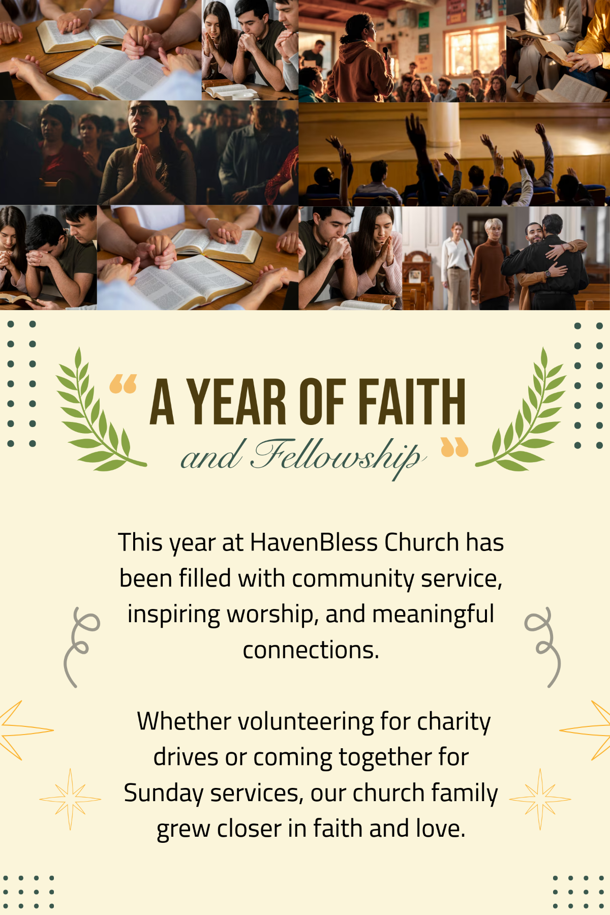 Free Church Yearbook Template