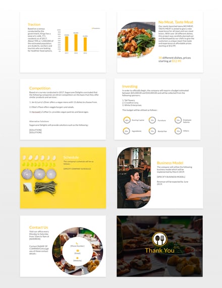 Food Startup Pitch Deck Template 