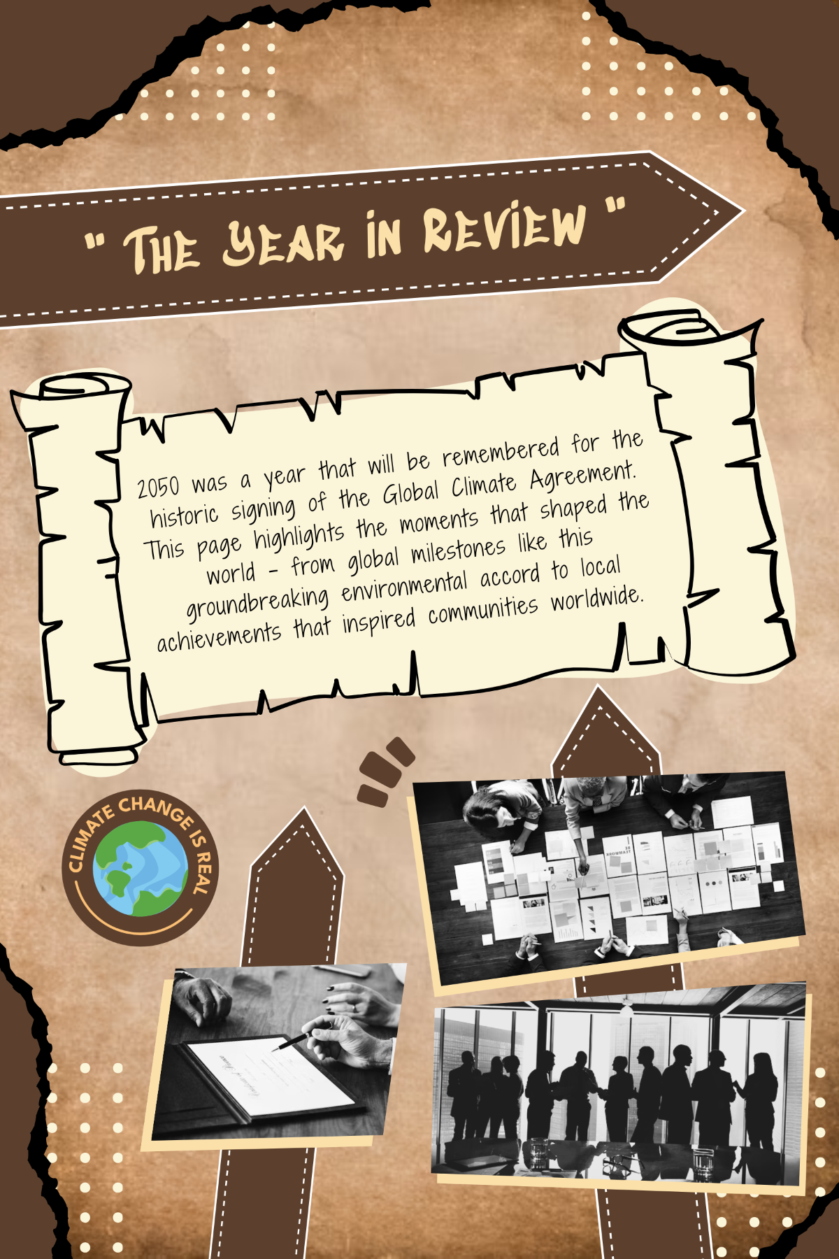 Free Historical Yearbook Template