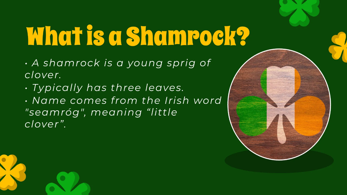 Free Shamrock Presentation Template to Edit Online
