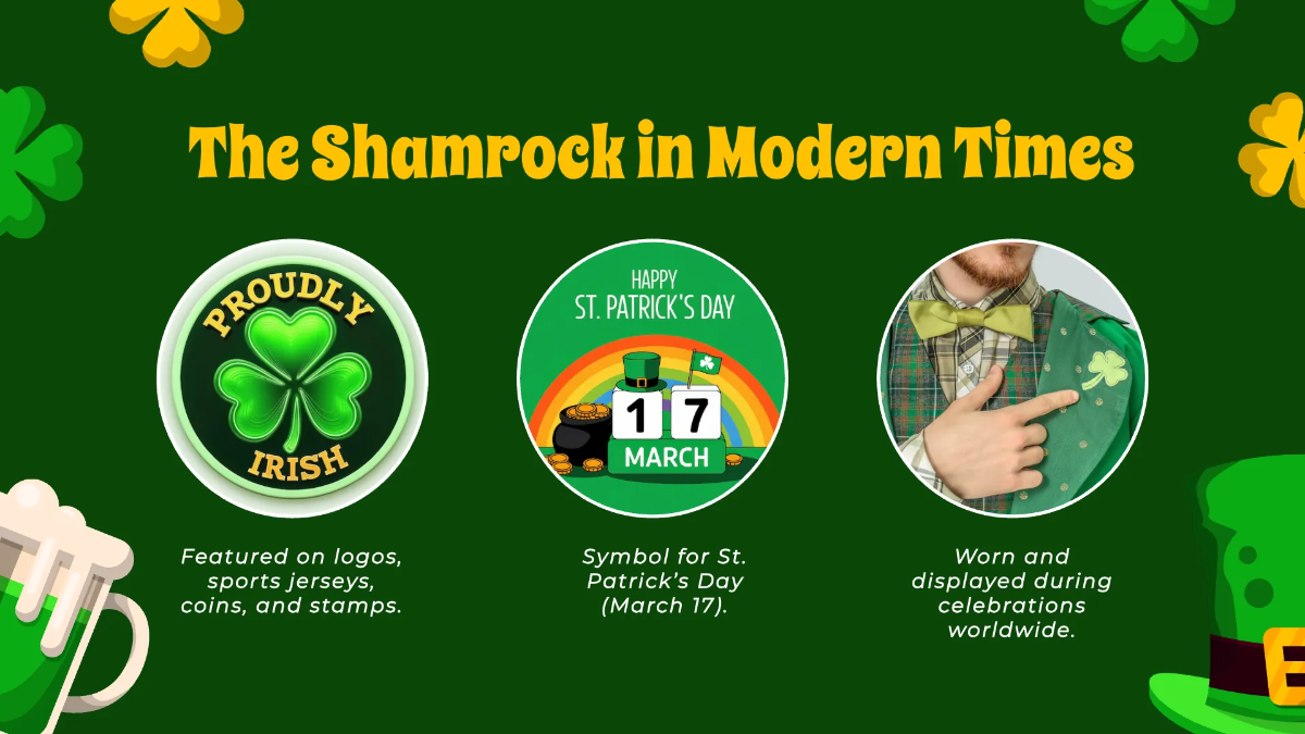 Free Shamrock Presentation Template to Edit Online