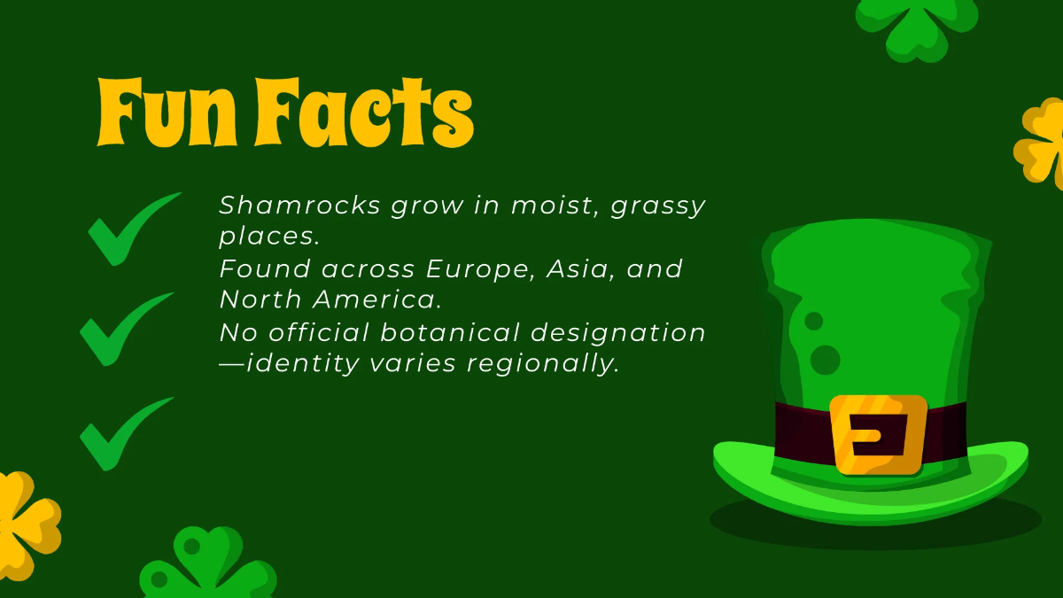 Free Shamrock Presentation Template to Edit Online