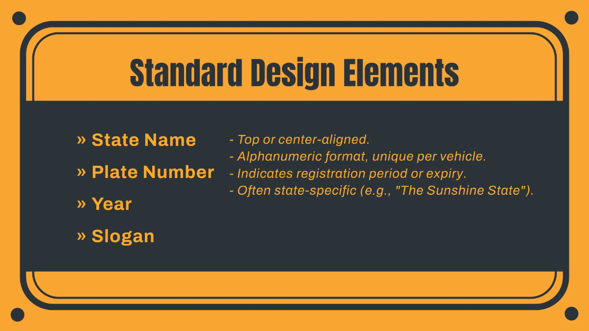 Free License Plate Presentation Template to Edit Online