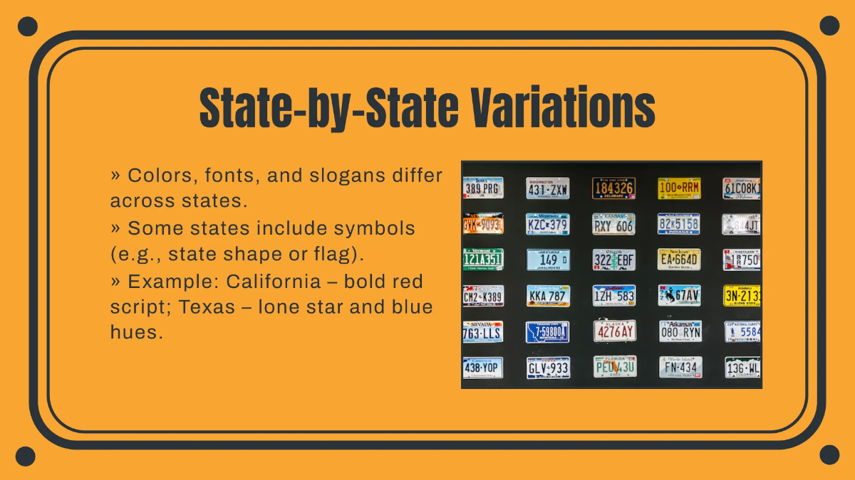 Free License Plate Presentation Template to Edit Online