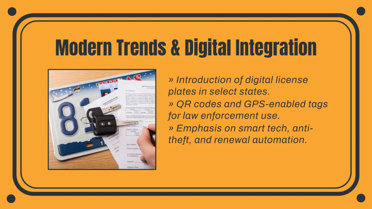 Free License Plate Presentation Template to Edit Online