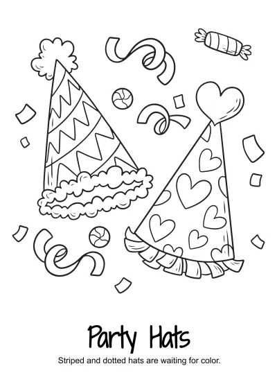 Free New Year’s Coloring Book Template to Edit Online