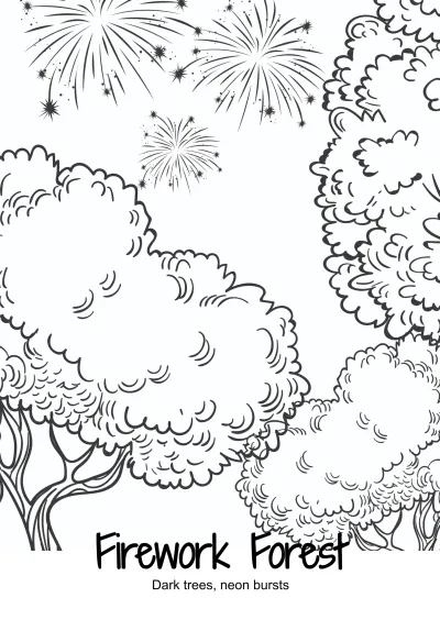 Free New Year’s Coloring Book Template to Edit Online